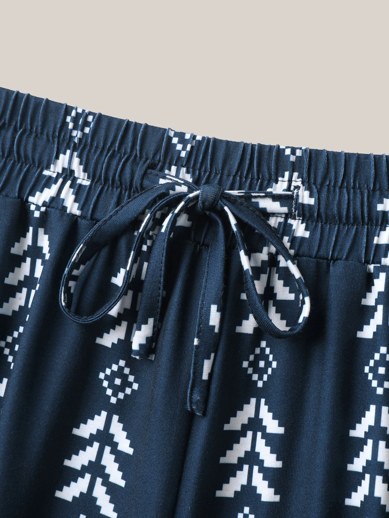 Boho Geometric Print Stretchy Waist Pants - Image 9
