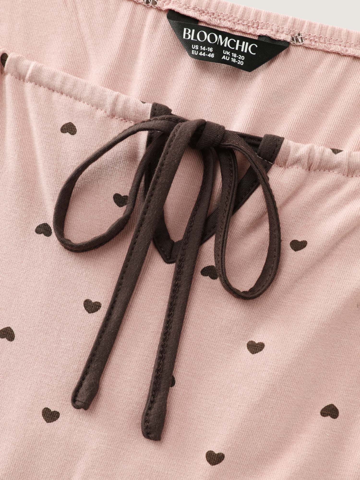 Cozy Love Drawstring Neckline Pocket Sleep Dress - Image 5
