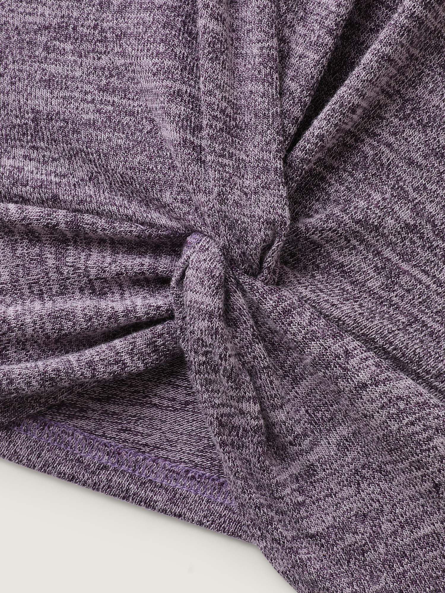 Heather Side Knot Full-Sleeve T-Shirt - Image 7