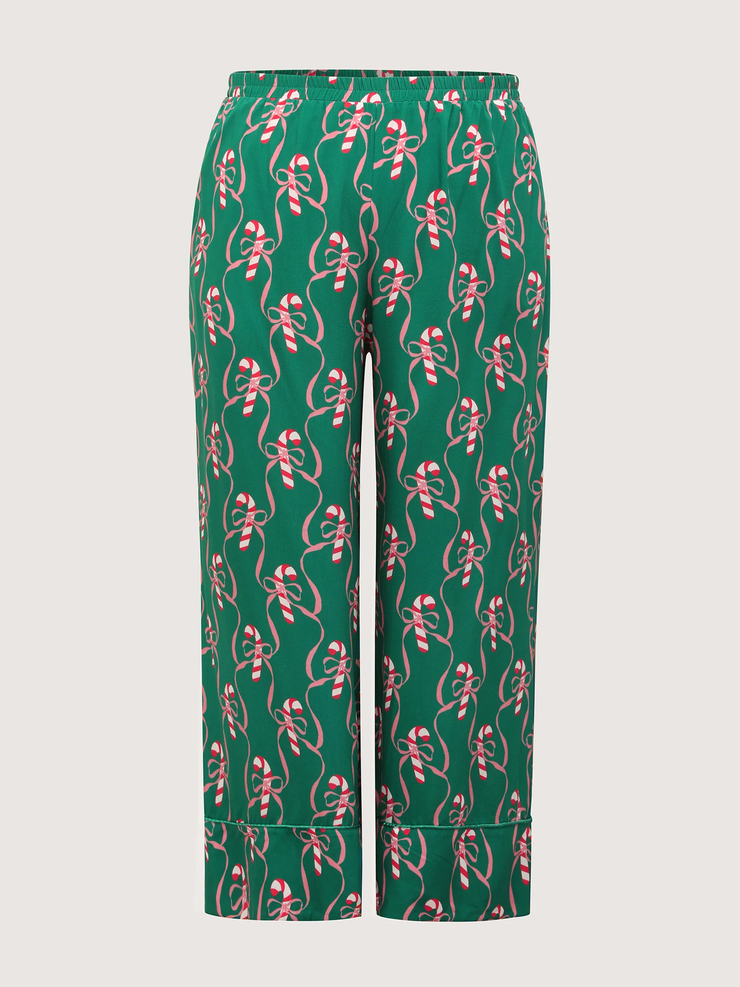 Holiday Print Color Contrast Robe Set - Image 10