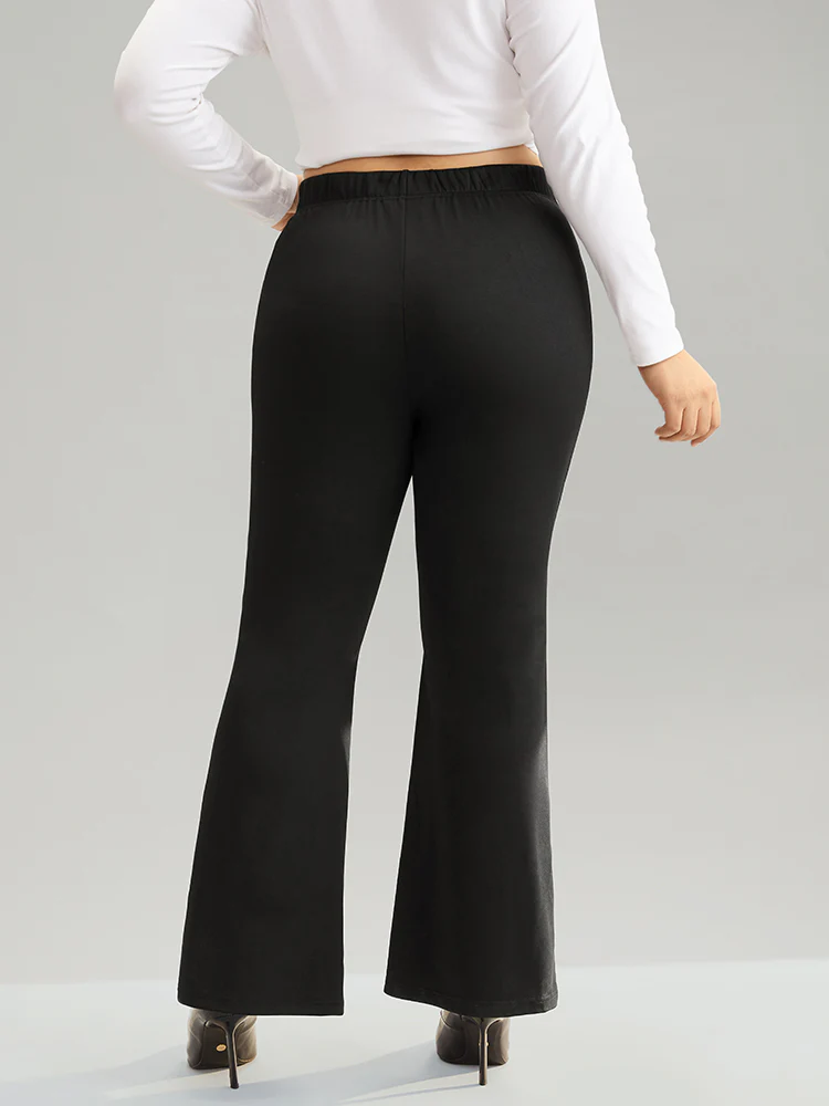 Moon & Star High Rise Elastic Waist Flare Leg Pants - Image 2