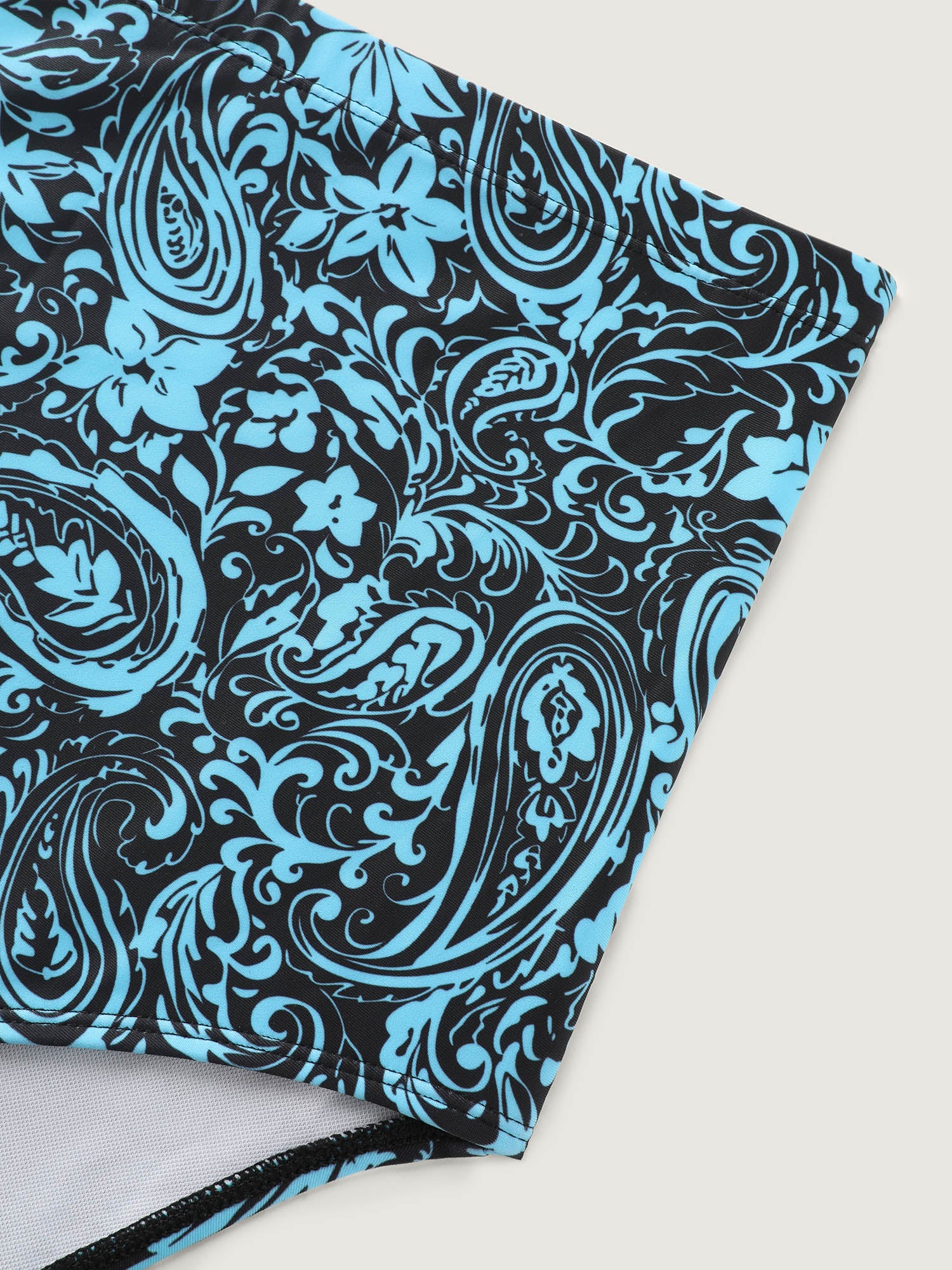Paisley Print Twist Front Swim Dress - Image 27