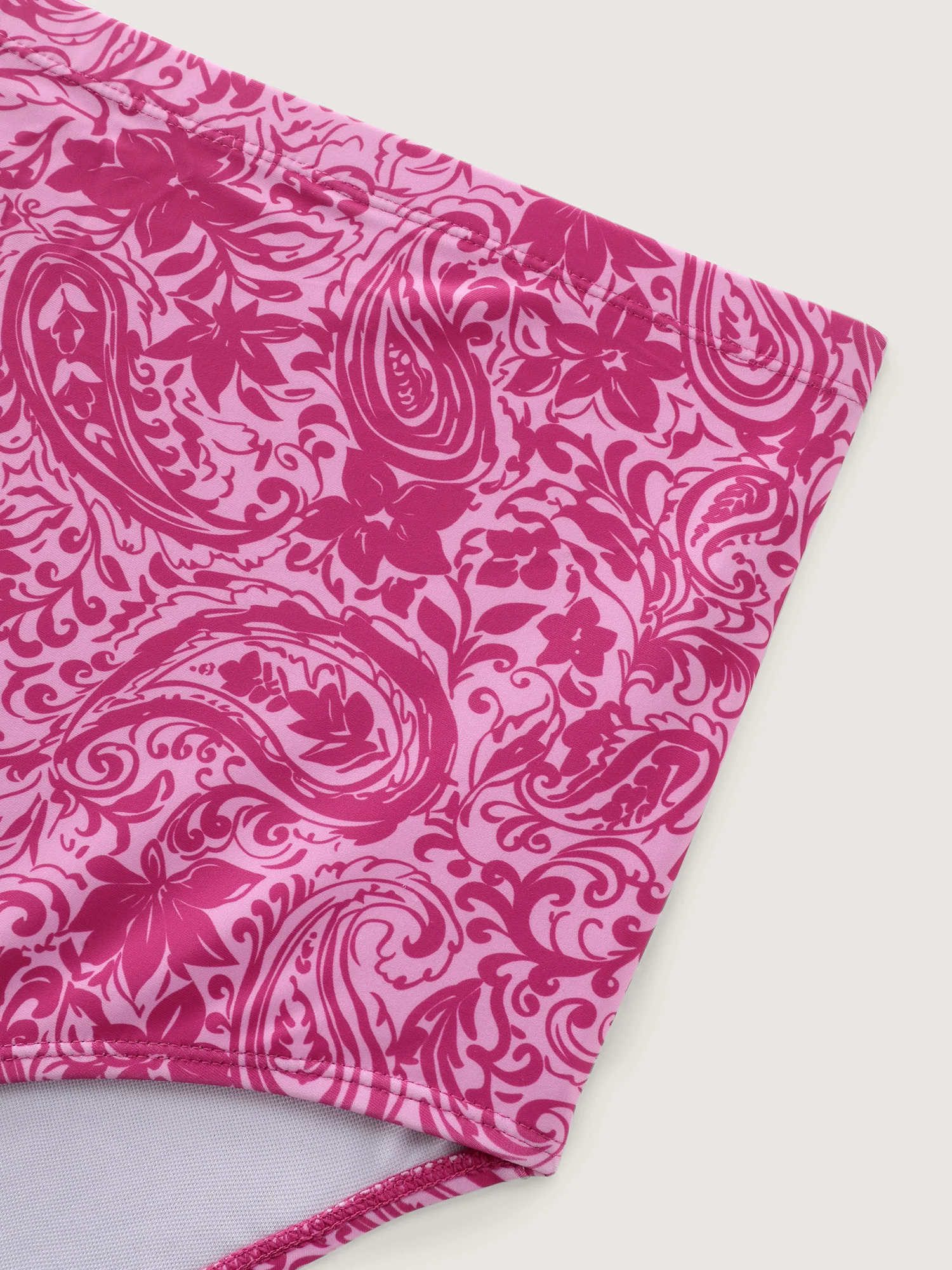 Paisley Print Twist Front Swim Dress - Image 43