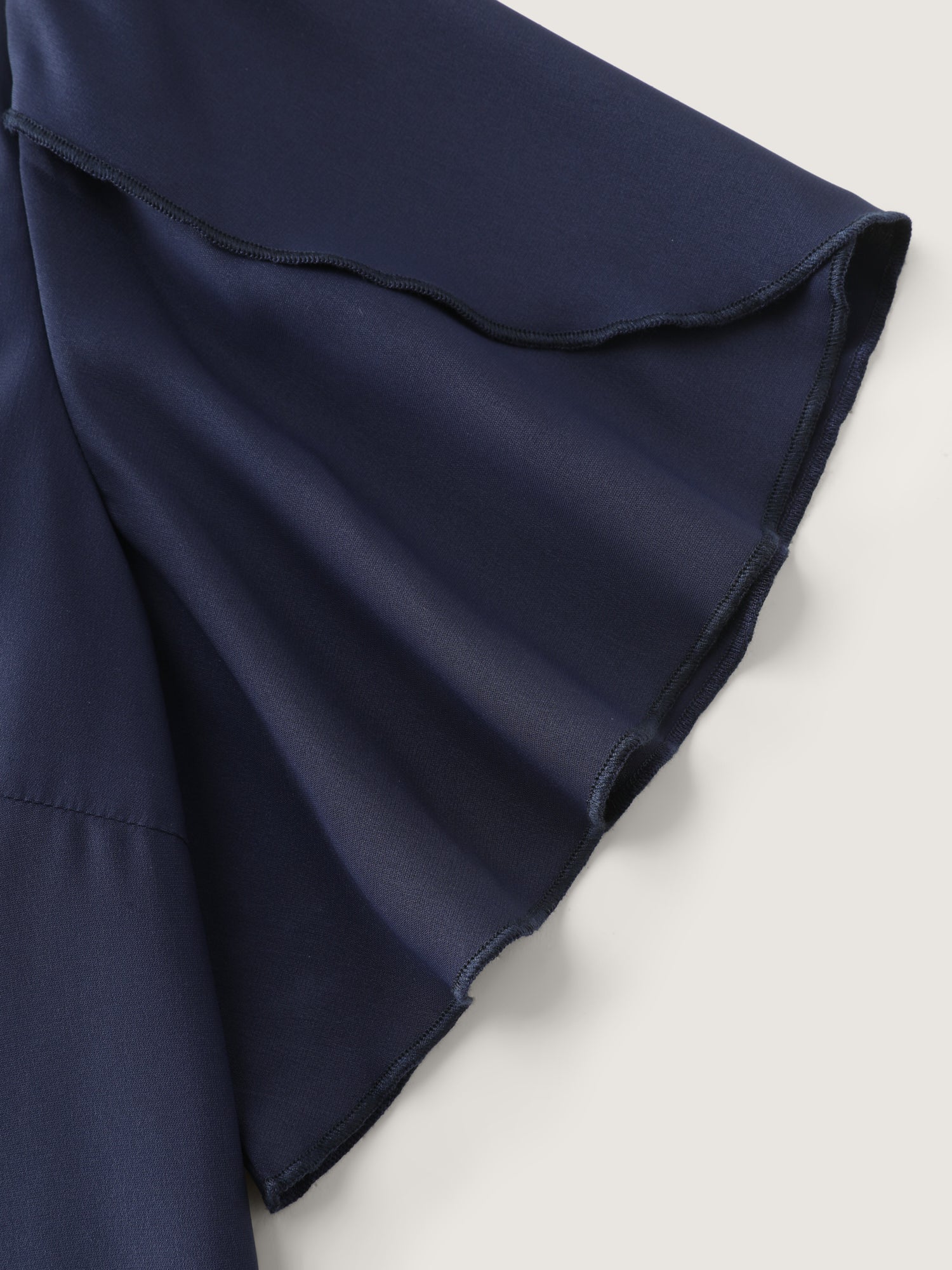 Petal Sleeve Ribbon Neckline Blouse - Image 7
