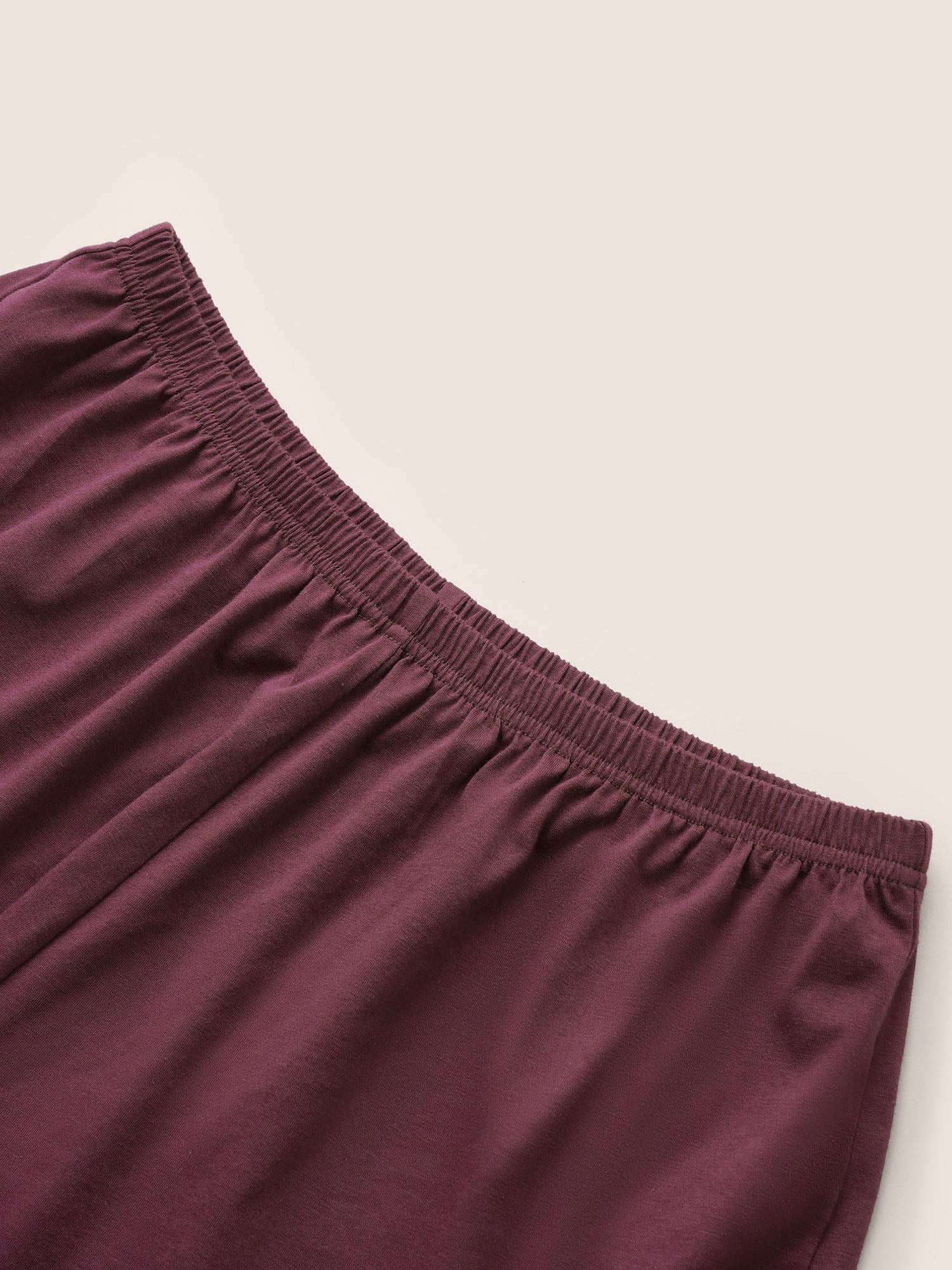 Plain Guipure Lace Elastic Waist Sleep Bottoms - Image 5