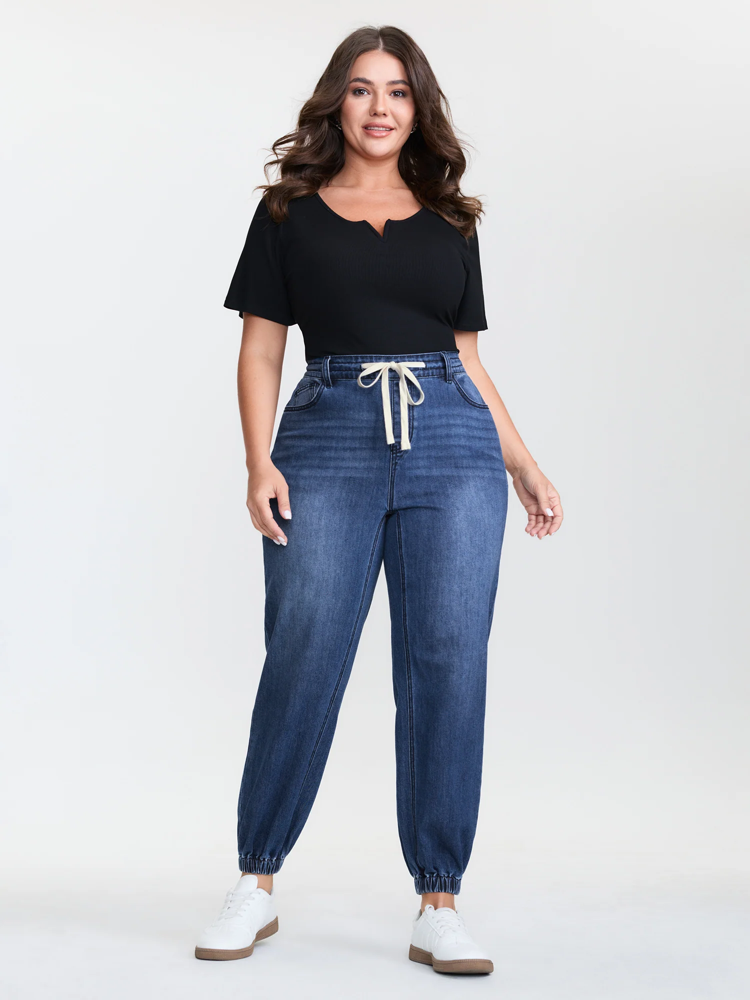 Pull-On Rubber Waist Jeans - Image 2