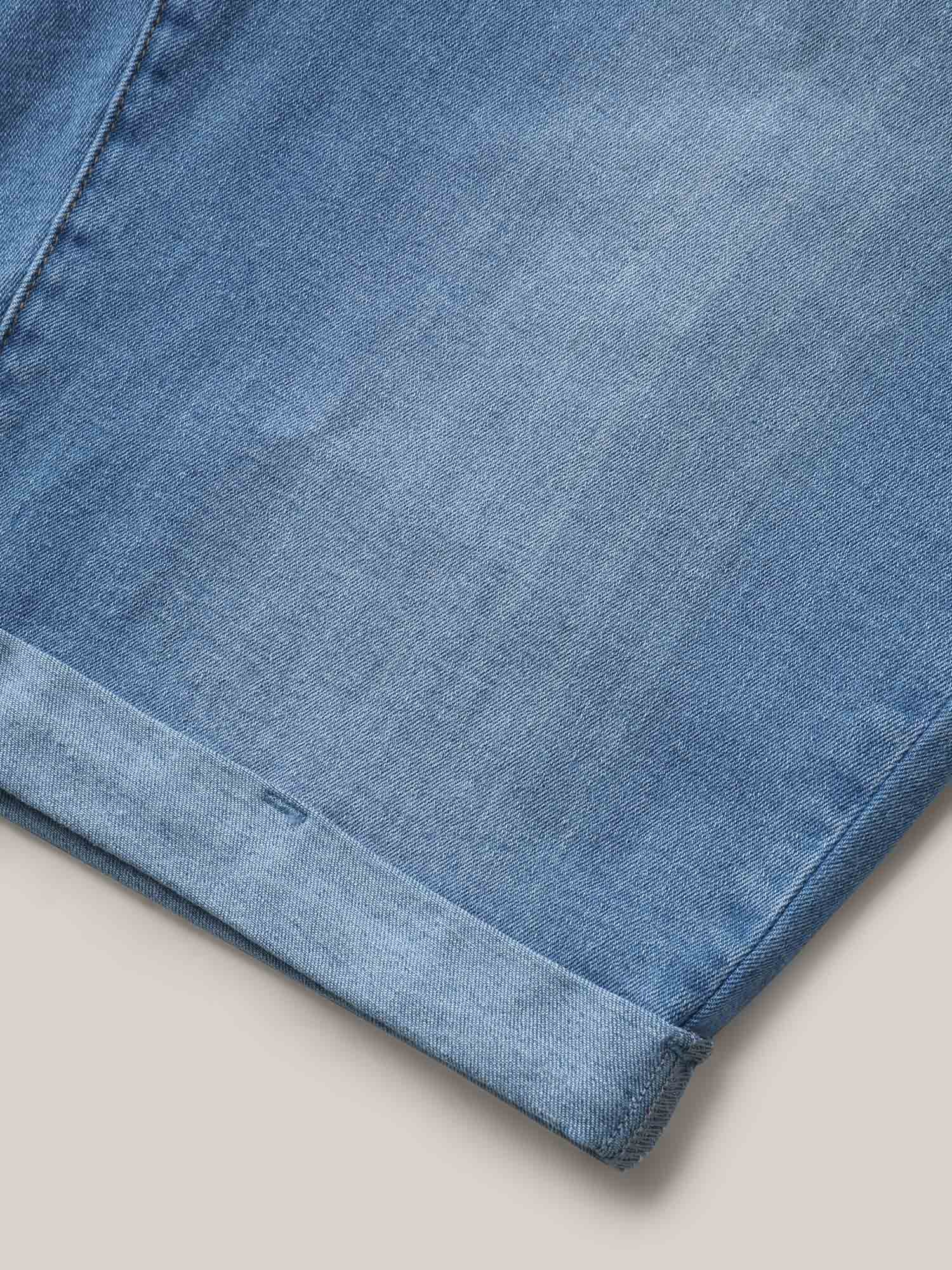 Pull-On Stretchy Waist Denim Shorts - Image 6