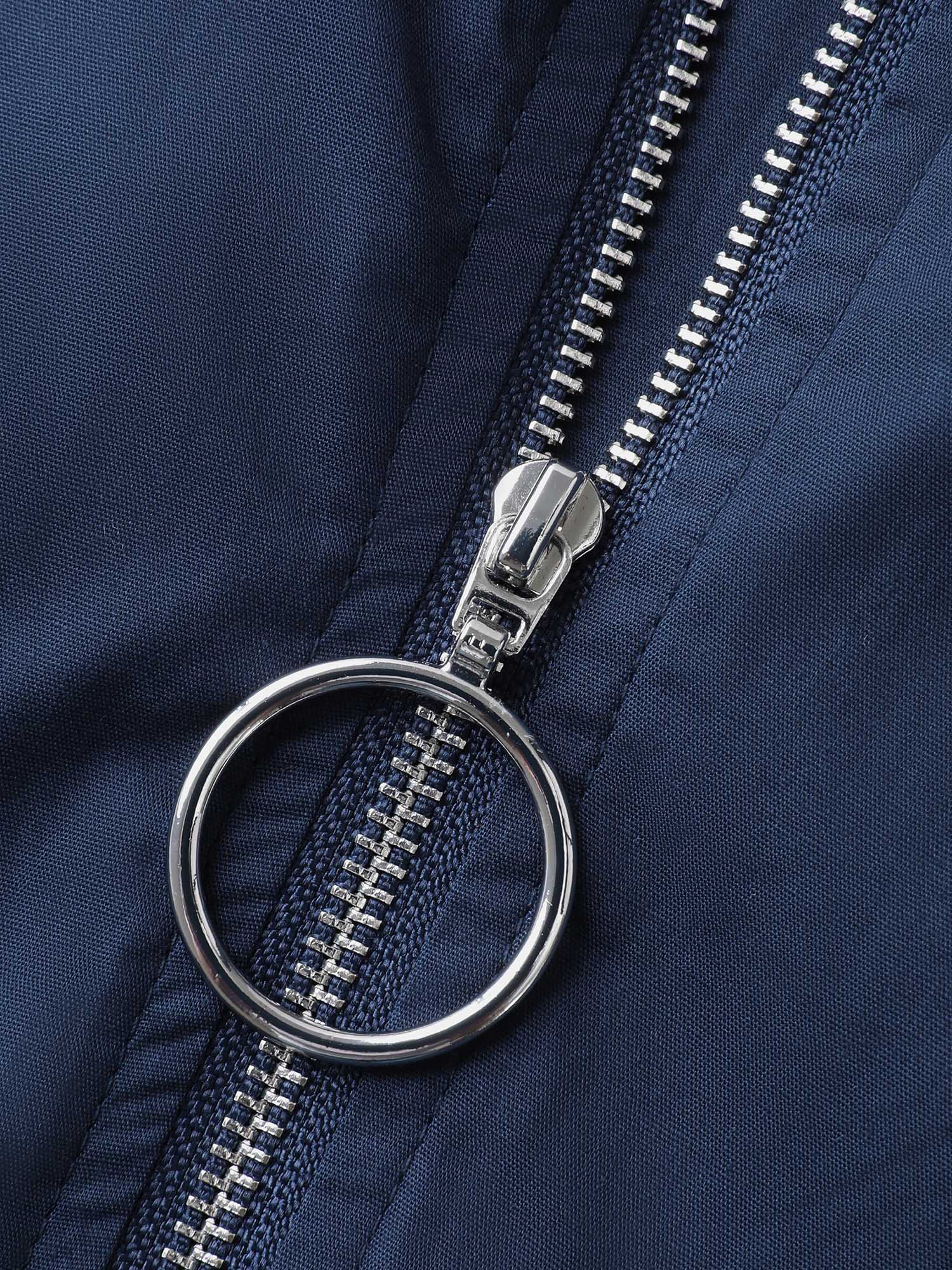 Pure Cotton Glide Lock Zipper Midi Dress - Image 5