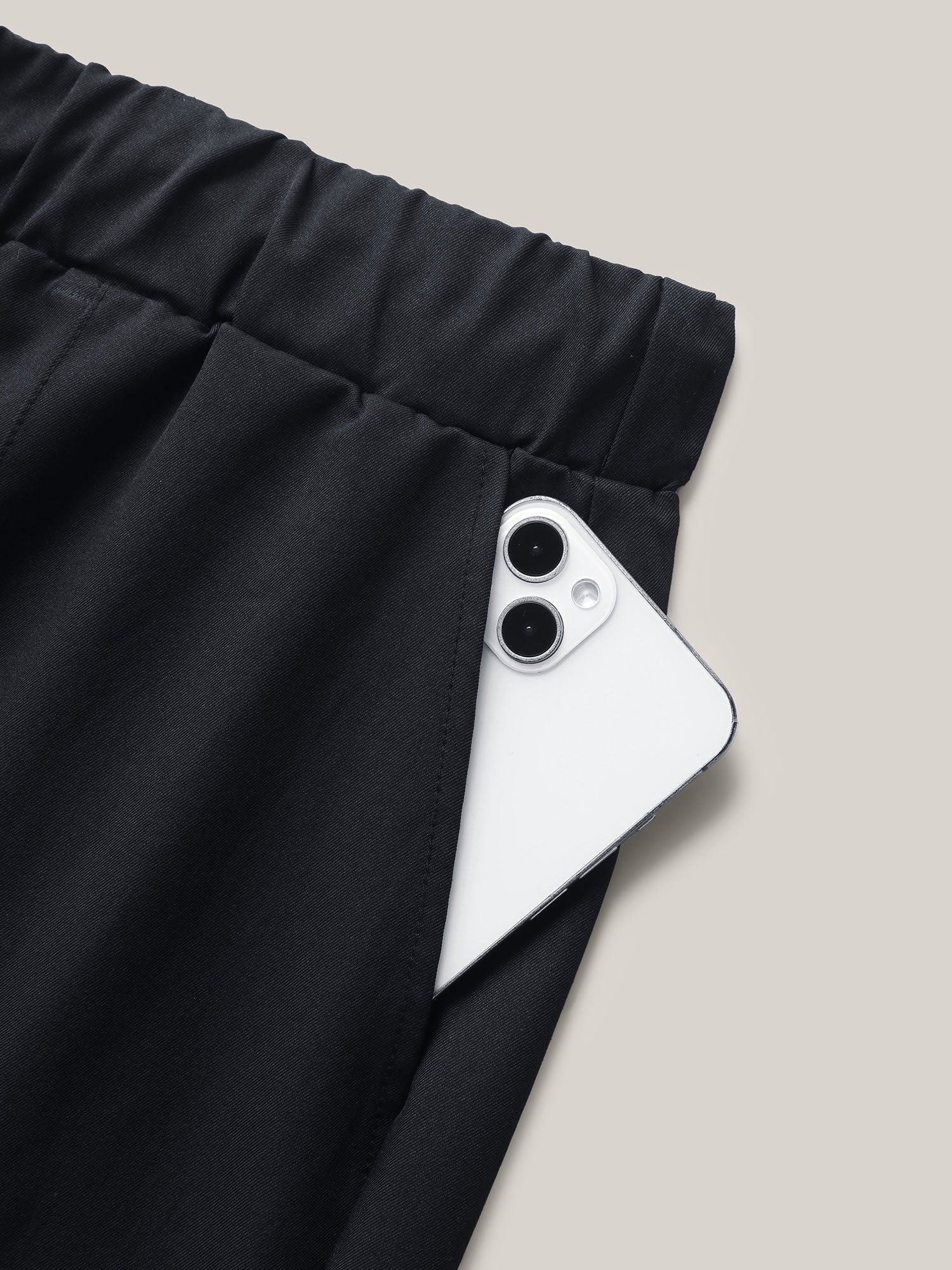 Rolled Hem Straight-Leg Drawstring Shorts - Image 6