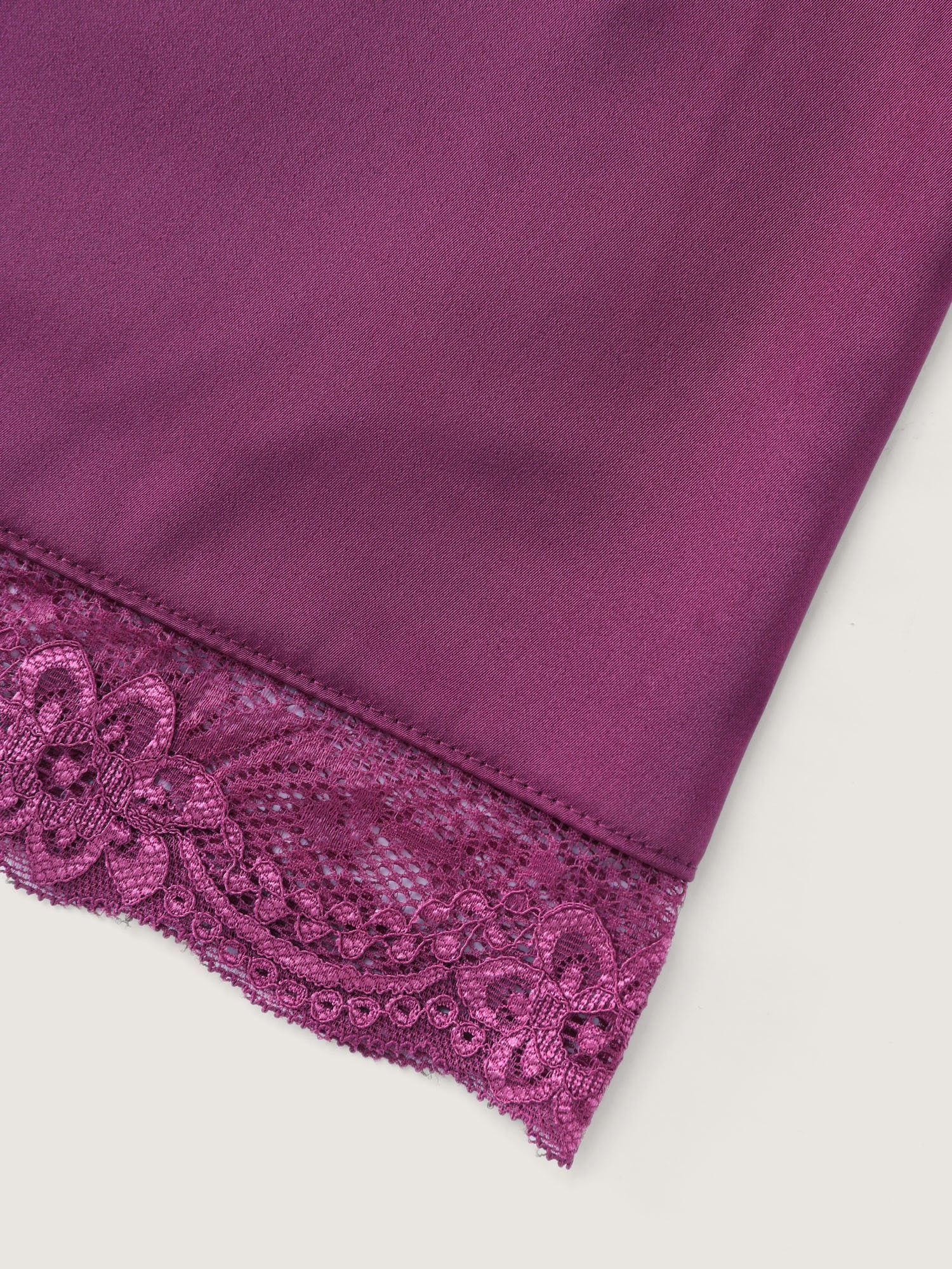 Satin Sheer Lace V-Neck Sleep Dress - Image 5