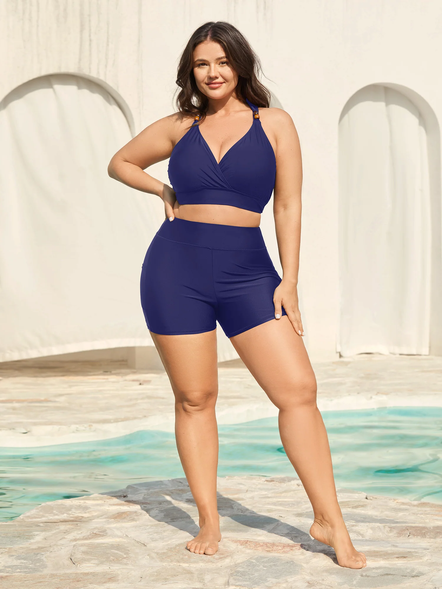 Sculpting Pockets Solid Swim Bottoms - Image 10