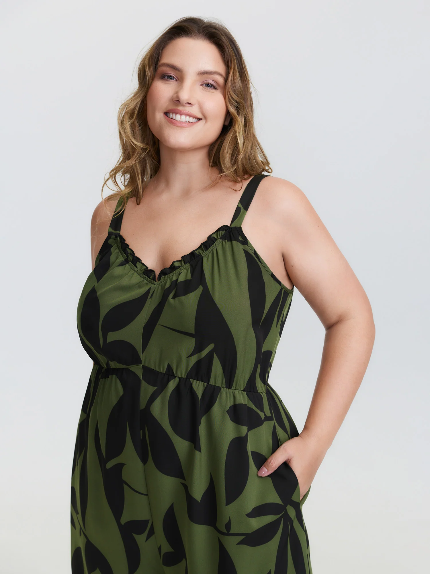 Silhouette Floral Print Sweetheart Jumpsuit - Image 7