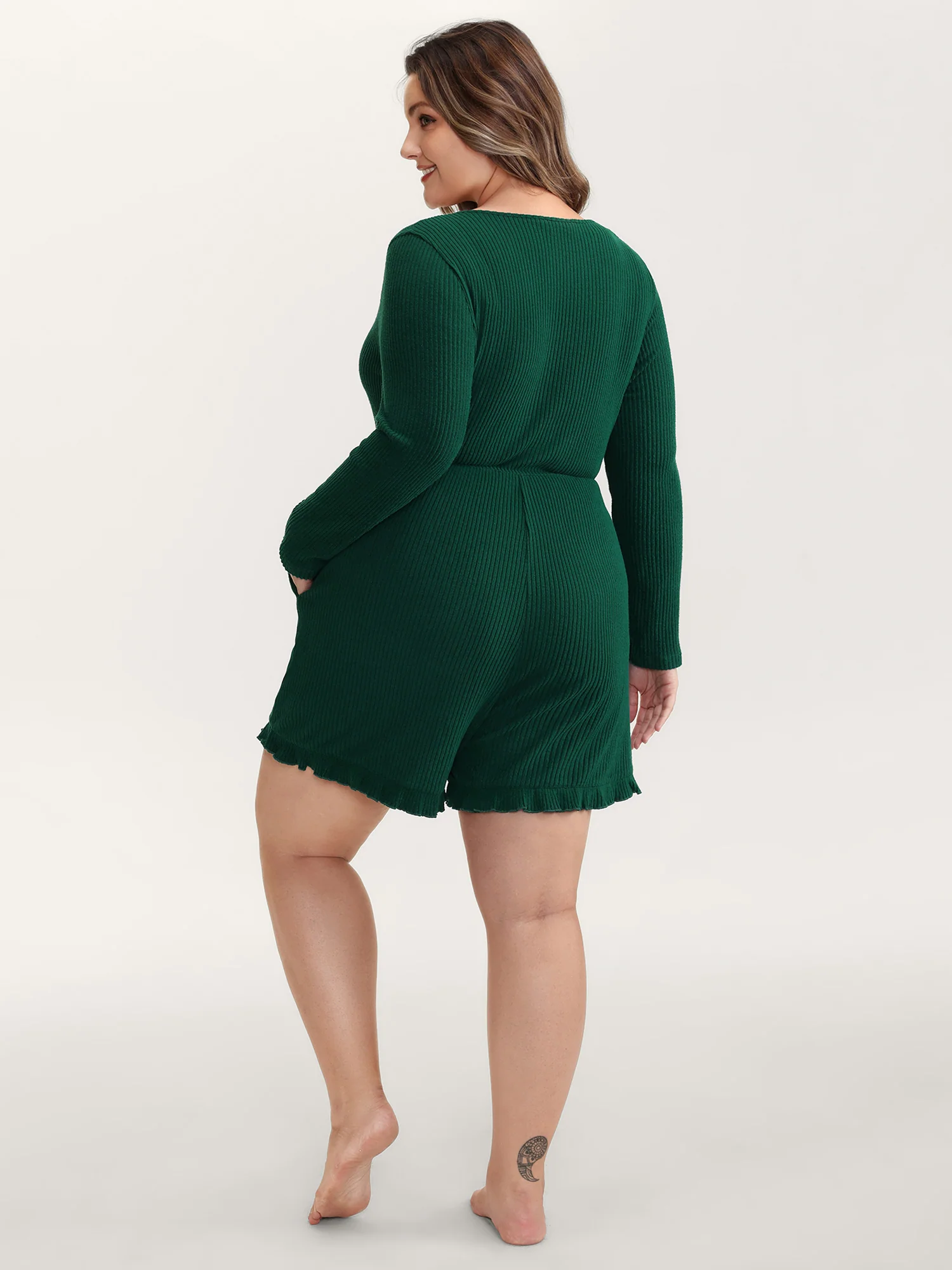 Skin-Friendly Textured Sleep Romper - Image 5