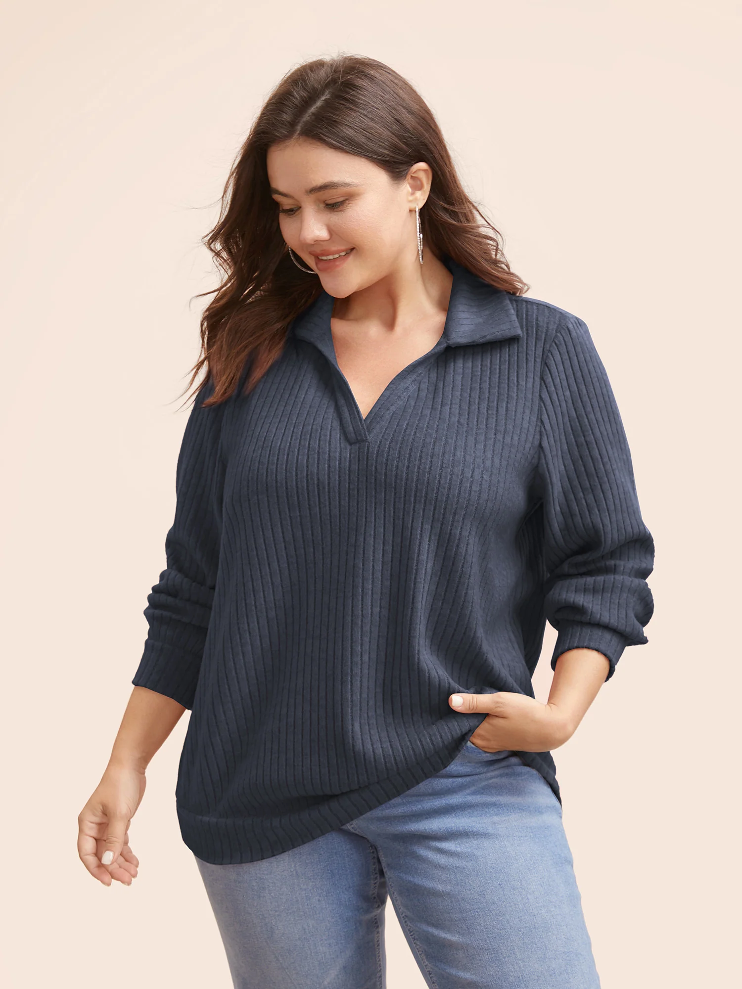 Solid Pit Strip Stretch Sweatshirt - Image 8