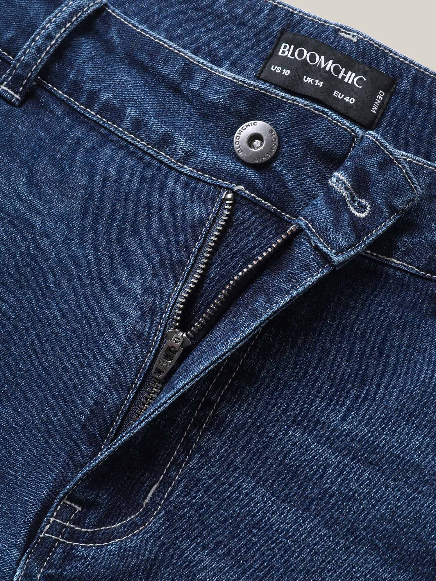Stretchy 5 Pockets Skinny-Fit Crop Jeans - Image 6