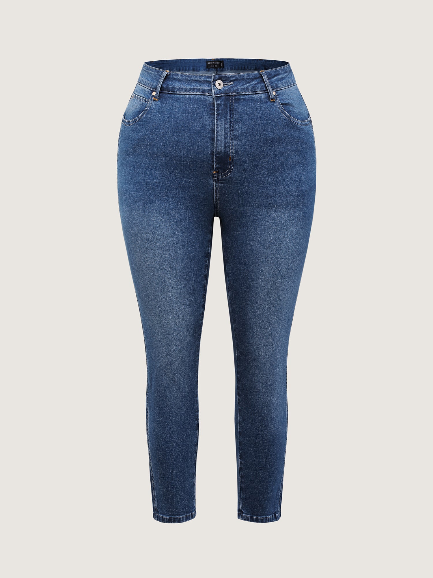 Stretchy Mid-Rise Straight-Leg Jeans - Image 8