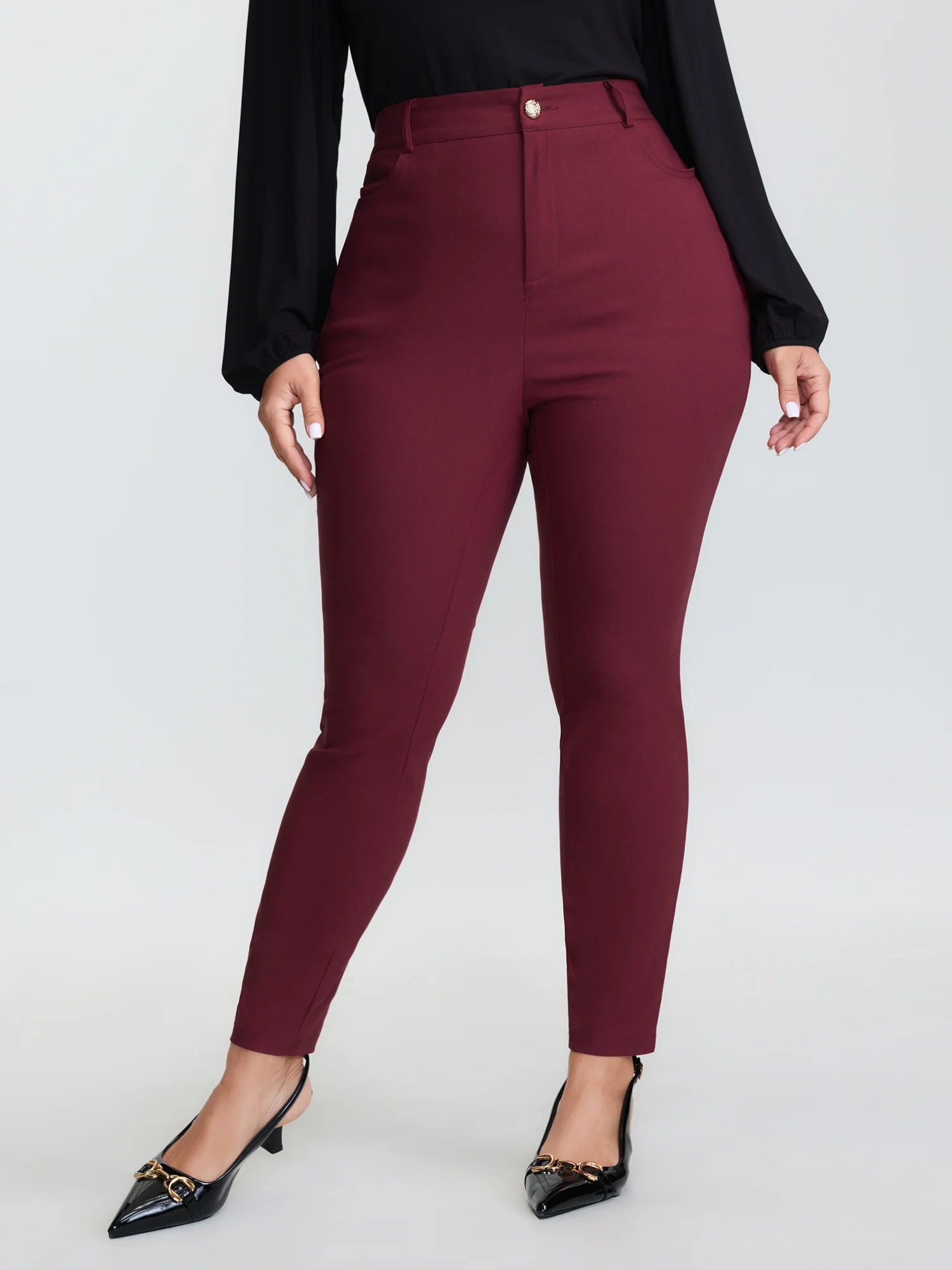 Stretchy Skinny-Fit Pants