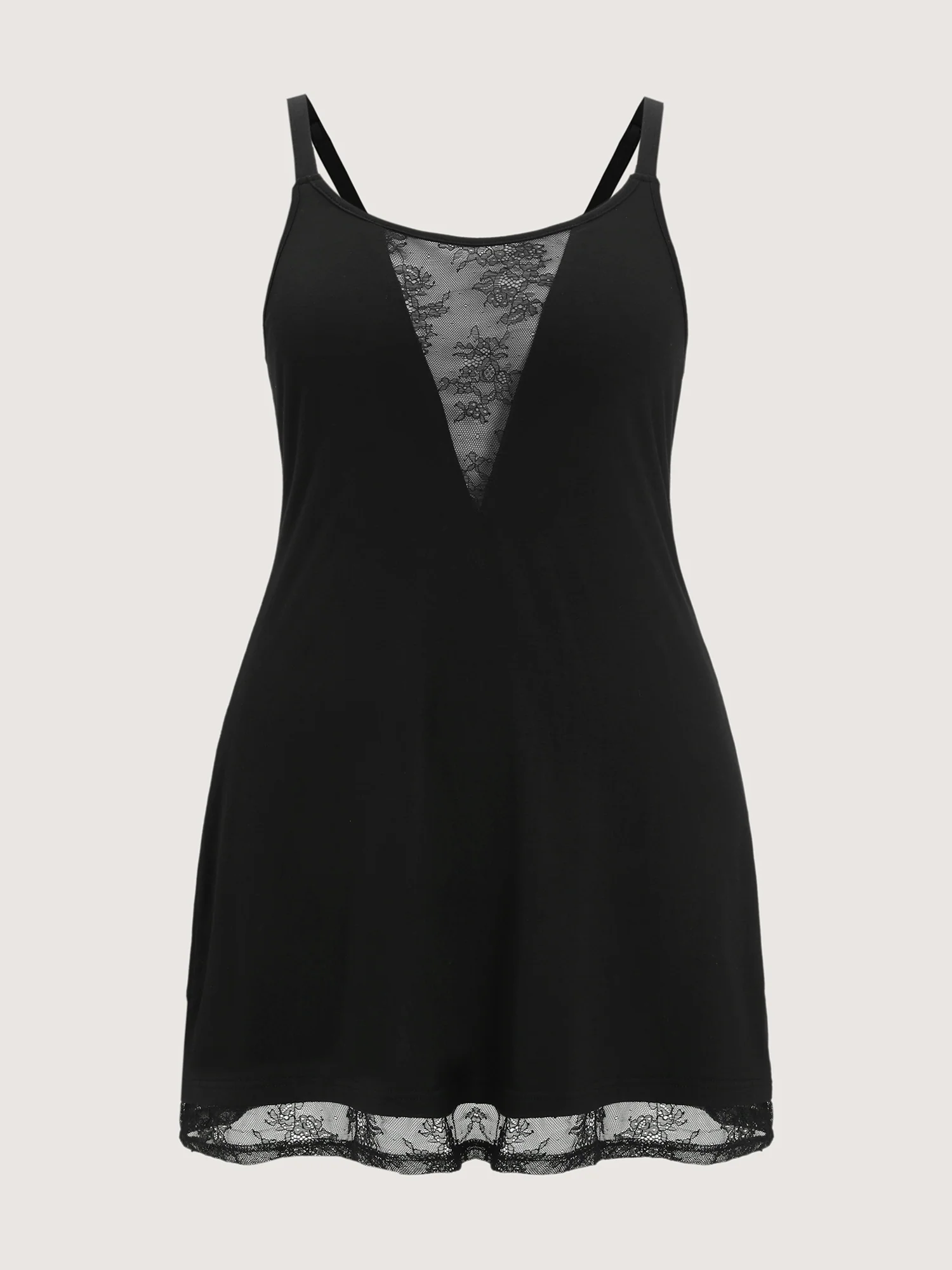 Supersoft Lace Trim Pockets Lounge Dress - Image 7