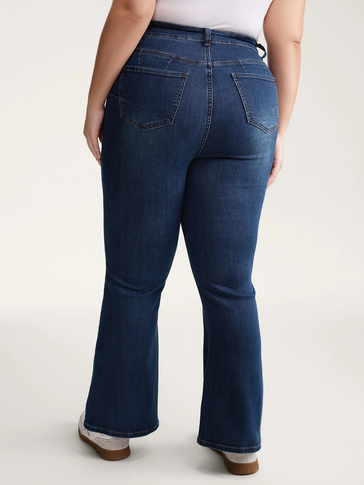 Supersoft Stretchy Mid-Rise Bootcut Jeans - Image 4