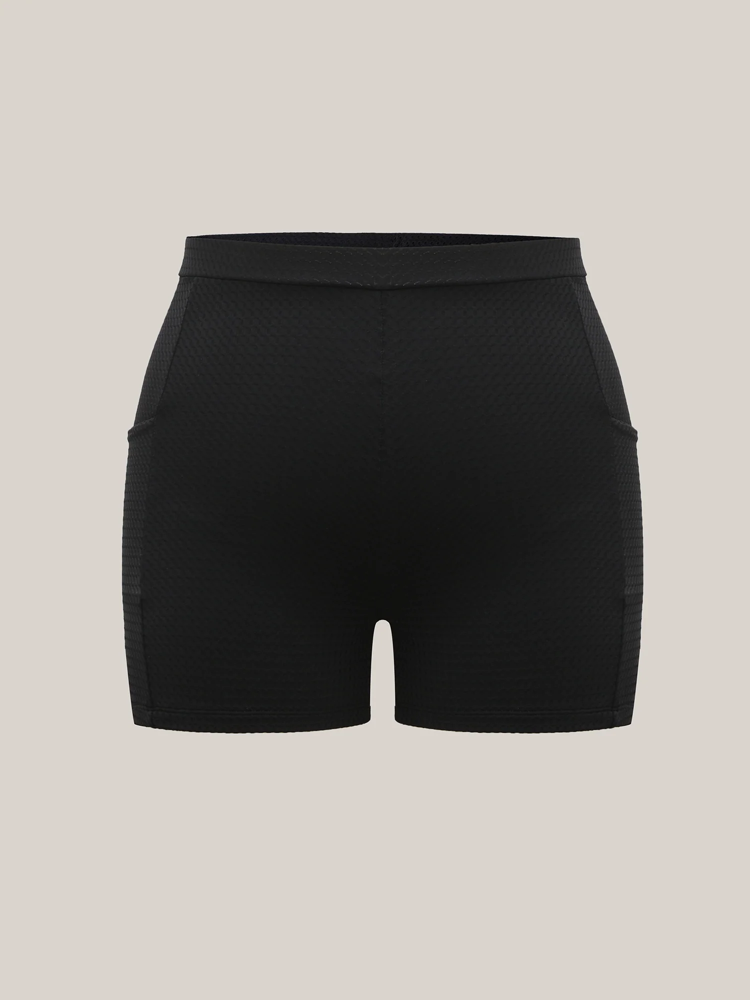 Textured Tight-Fit Pockets Swim Bottoms - Image 6
