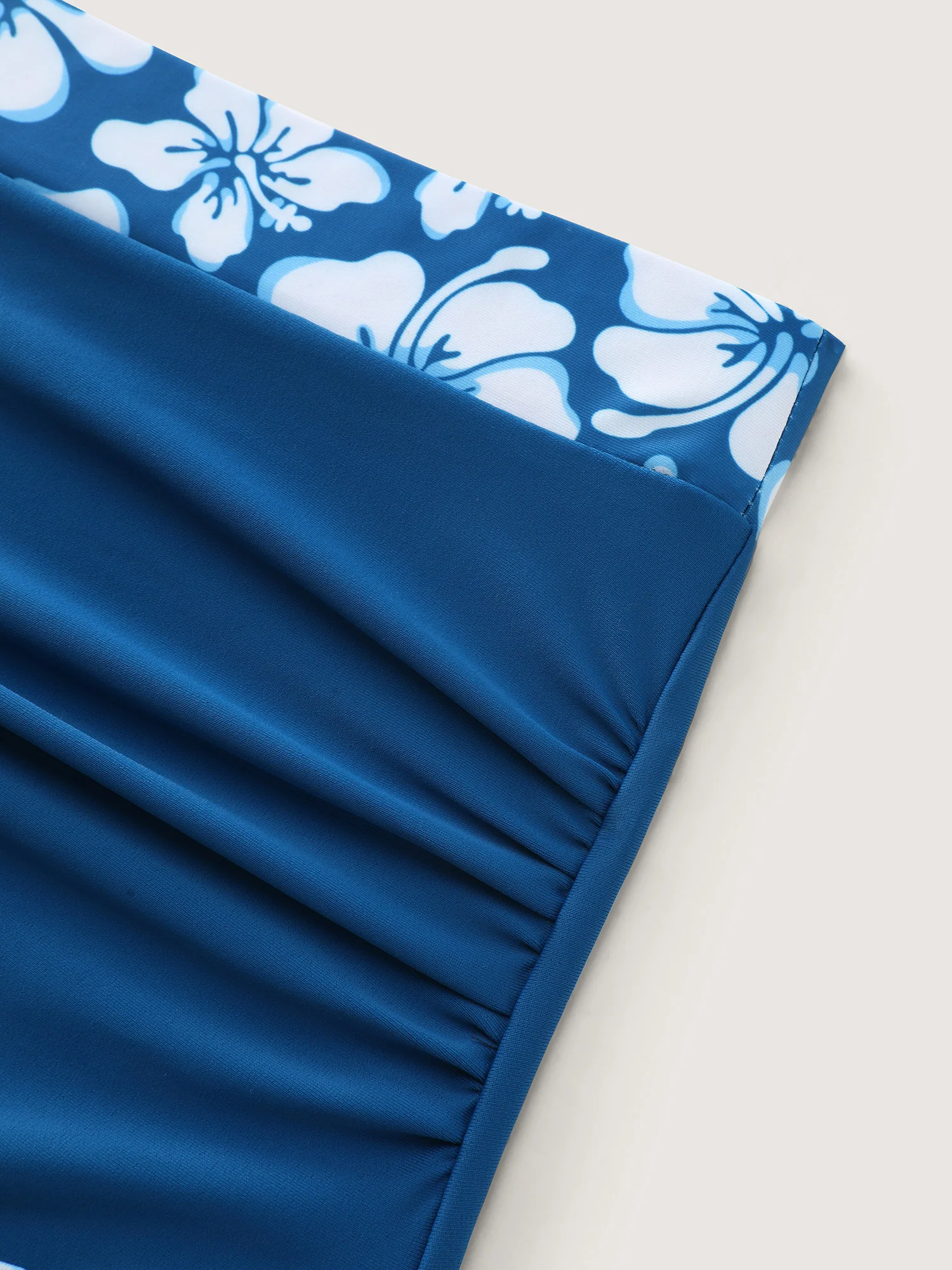 Tropical Floral Contrast High Waisted Swim Bottoms - Image 5