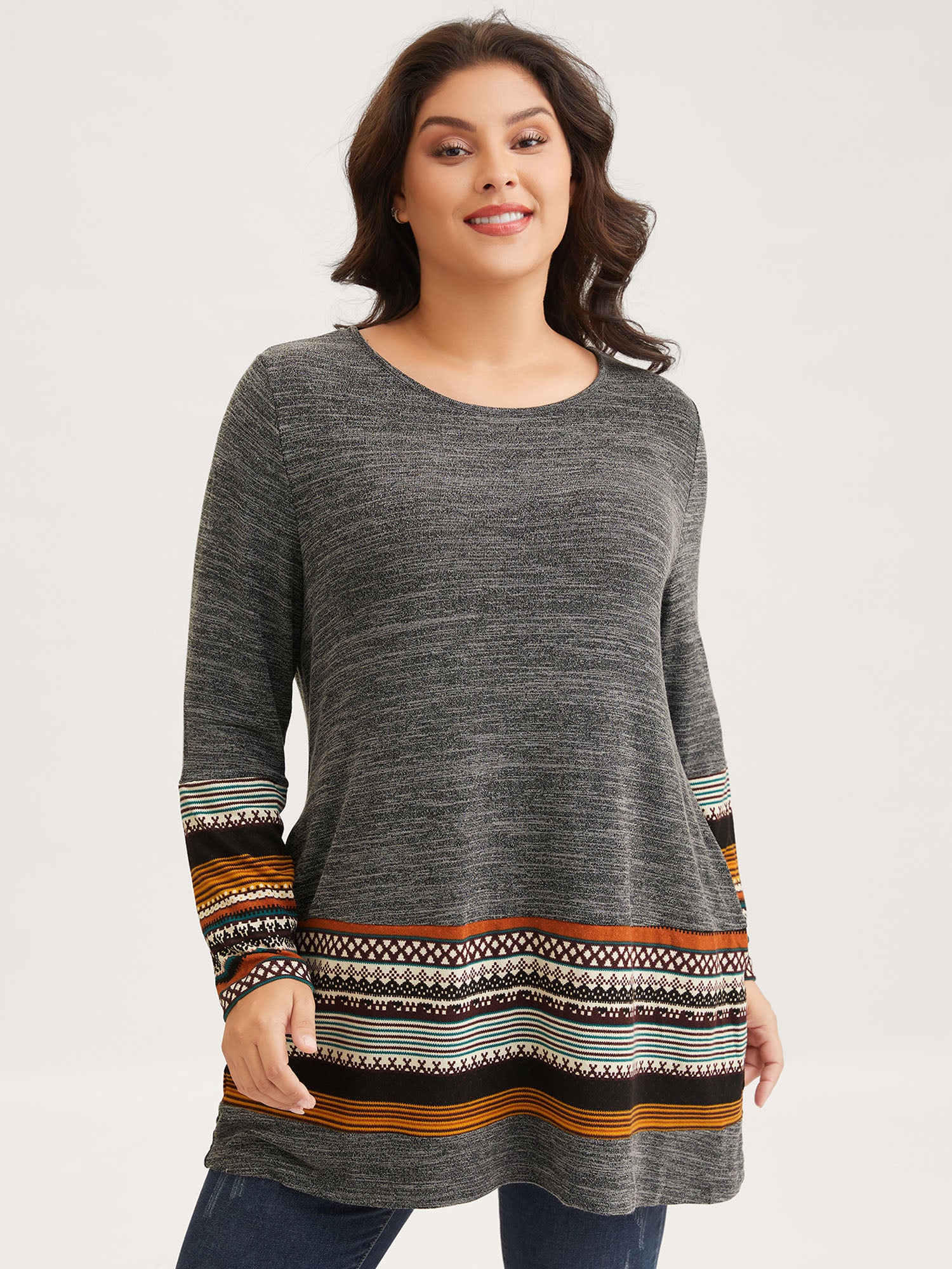 Tunic Boho Print Pocket T-shirt - Image 13