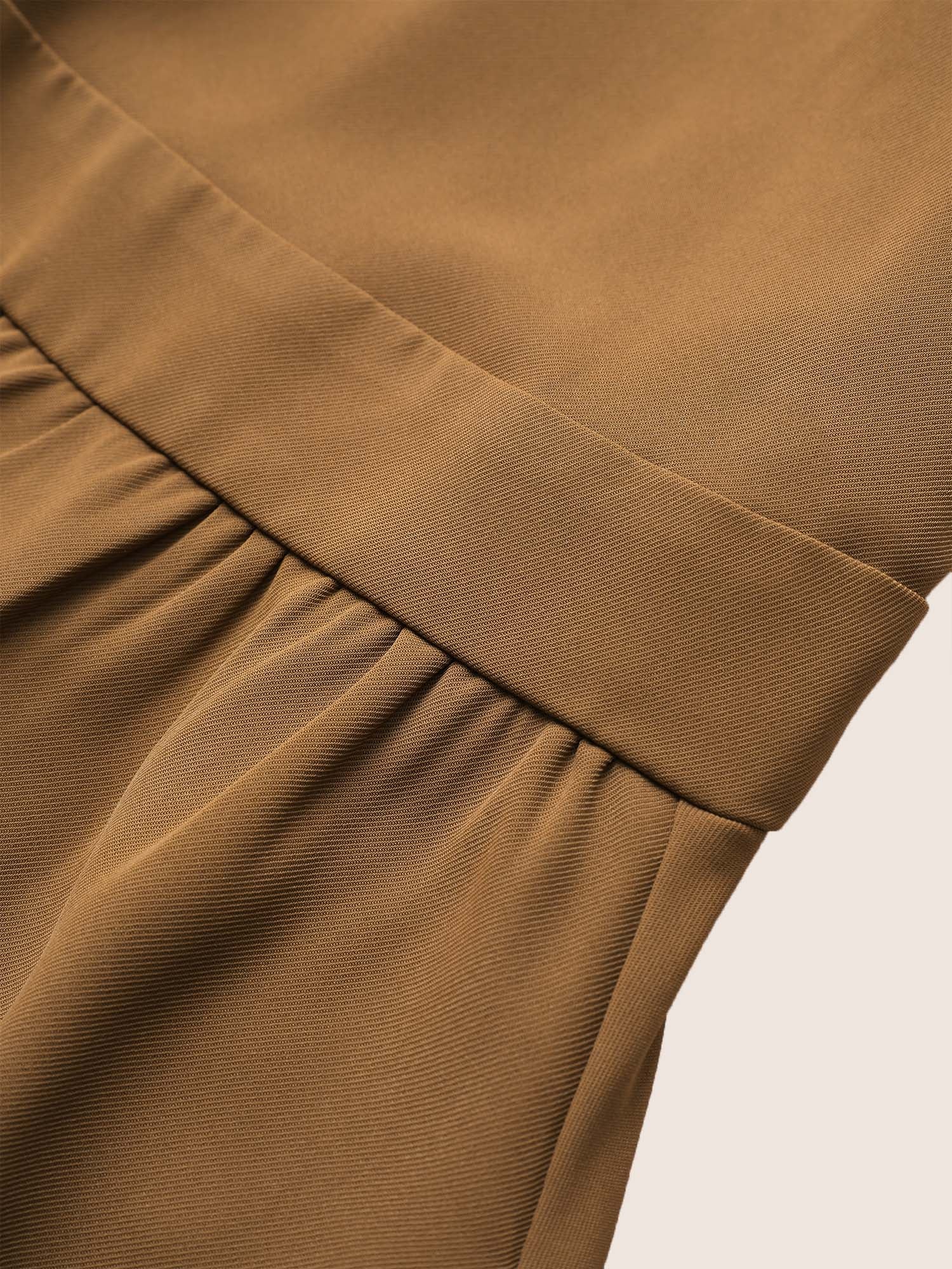 Tweed Twist Front Pocket Elastic Waist Dress - Image 6