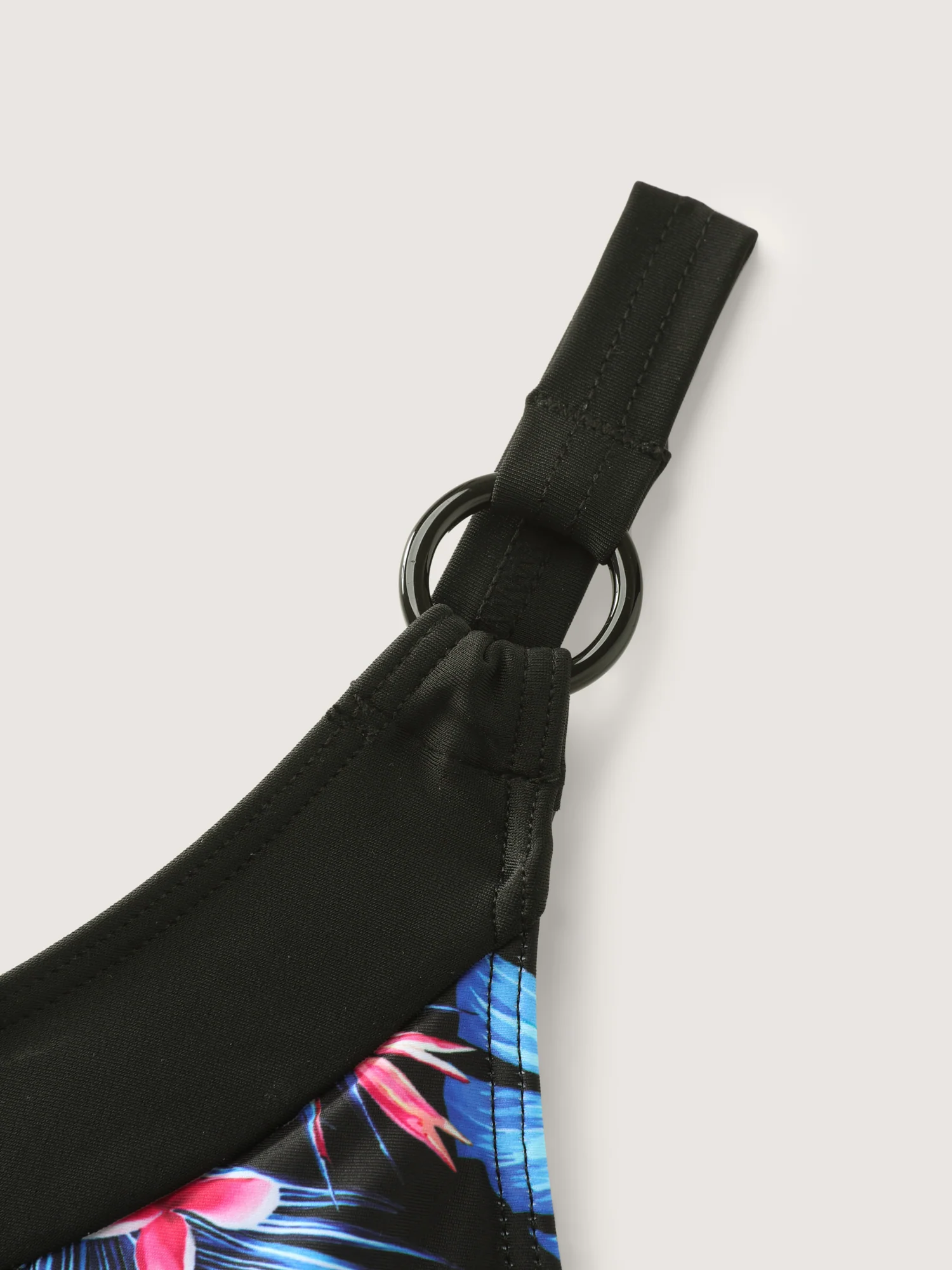Vibrant Tropical Print Pockets One-Piece Swimsuit - Image 7